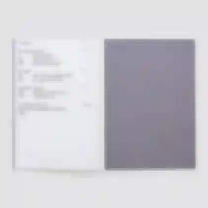 Open spread of Meike Männel's artist catalogue GOOD LIFE showcasing the index