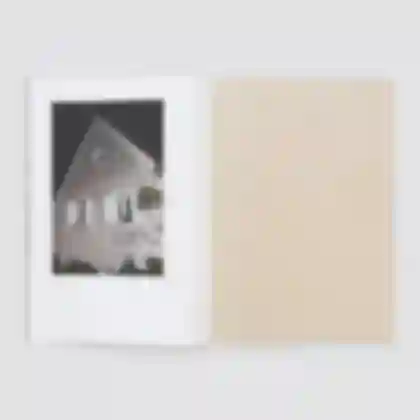 Open spread of Meike Männel's artist catalogue GOOD LIFE showcasing a photograph.